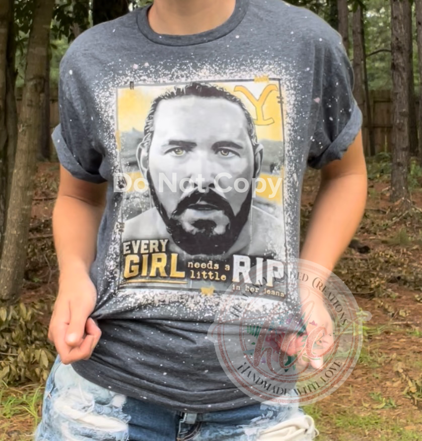 Bleached Tee Rip