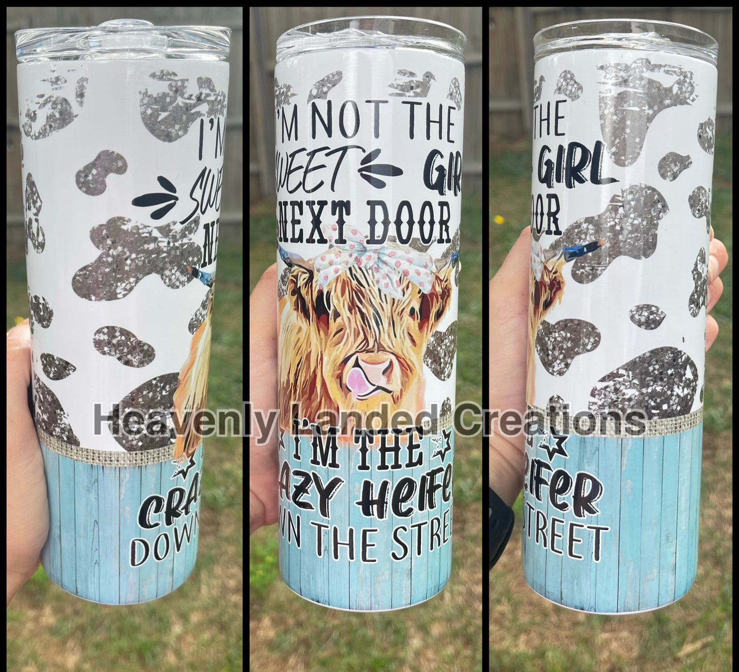 Sublimation Tumbler Heifer