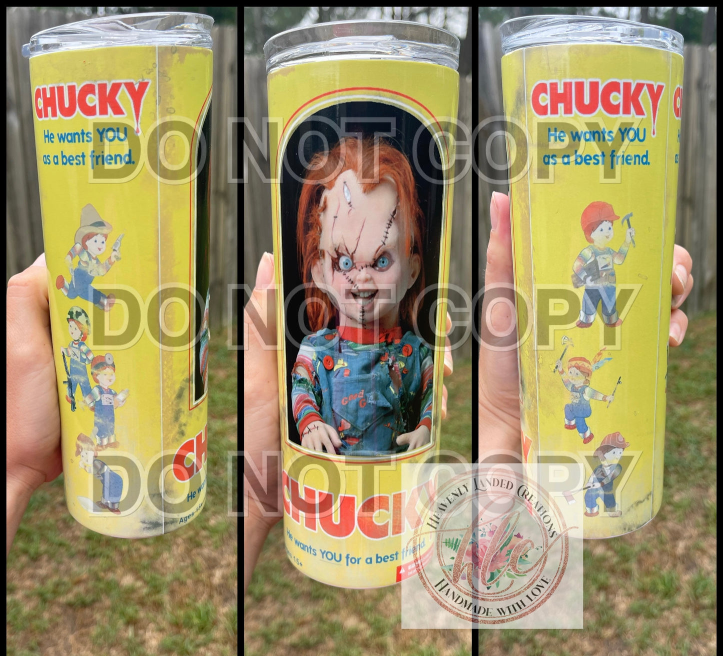 Sublimation Tumbler Chucky