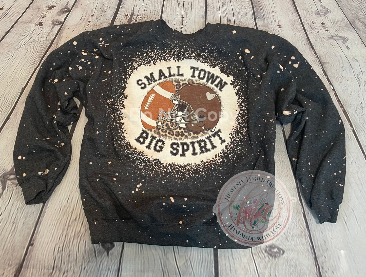 Bleached Crew Football Small Town