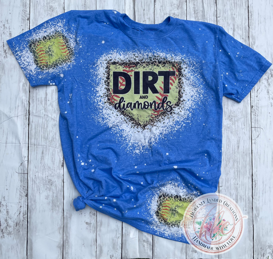 Bleached Tee Dirt and Diamonds