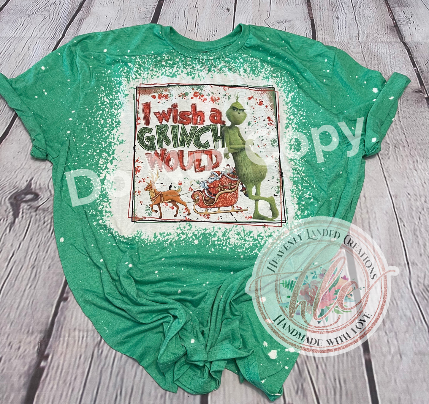Bleached Tee Wish A Gr.. Would