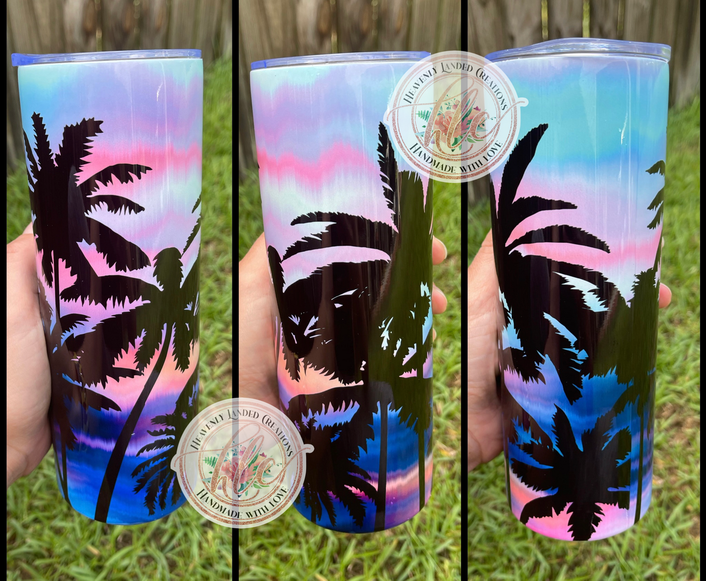 Sublimation Tumbler Beach Themed
