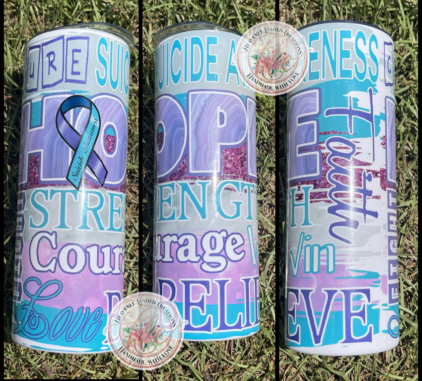Sublimation Tumbler Suicide Awareness