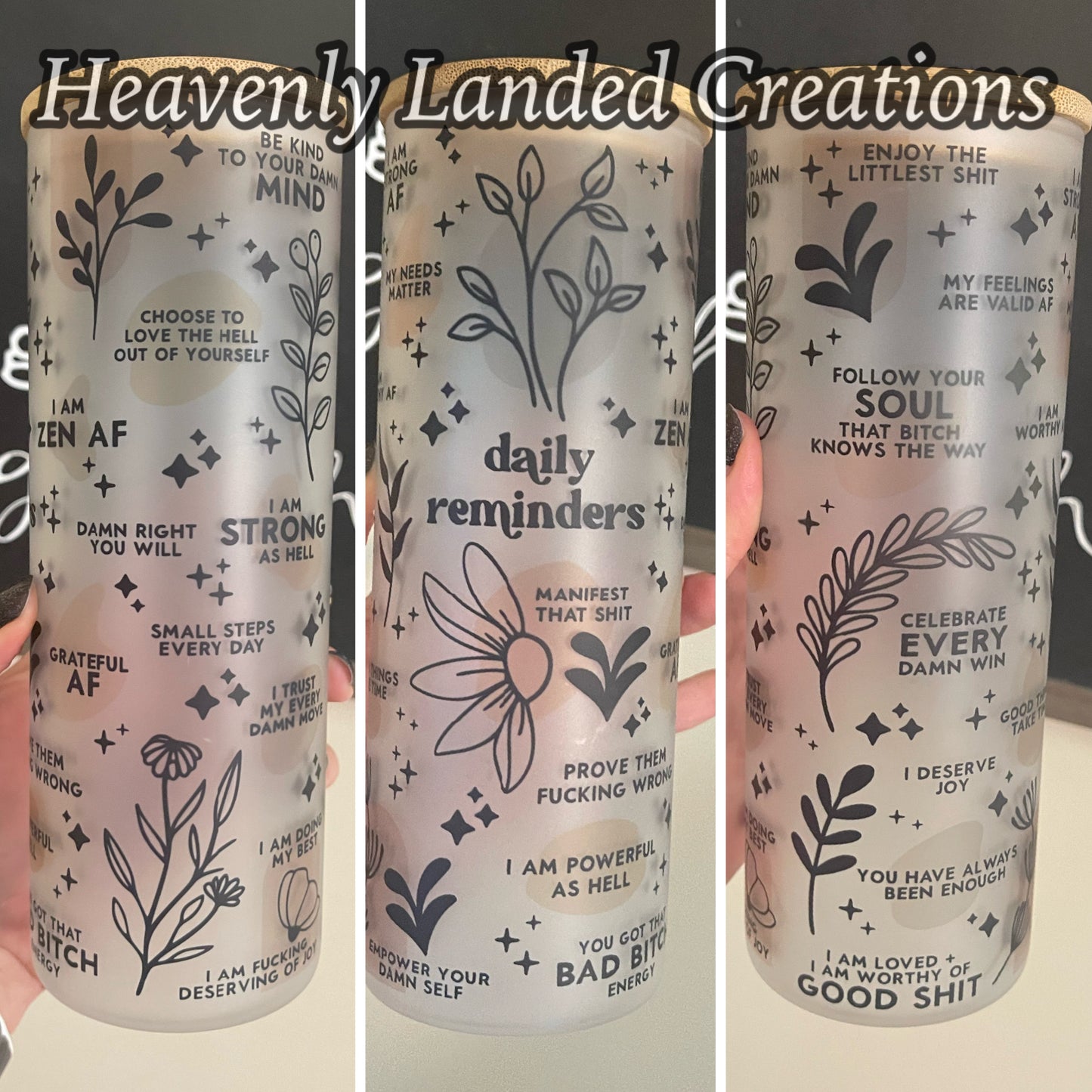 Glass Sublimation EXPLICIT Daily Reminders