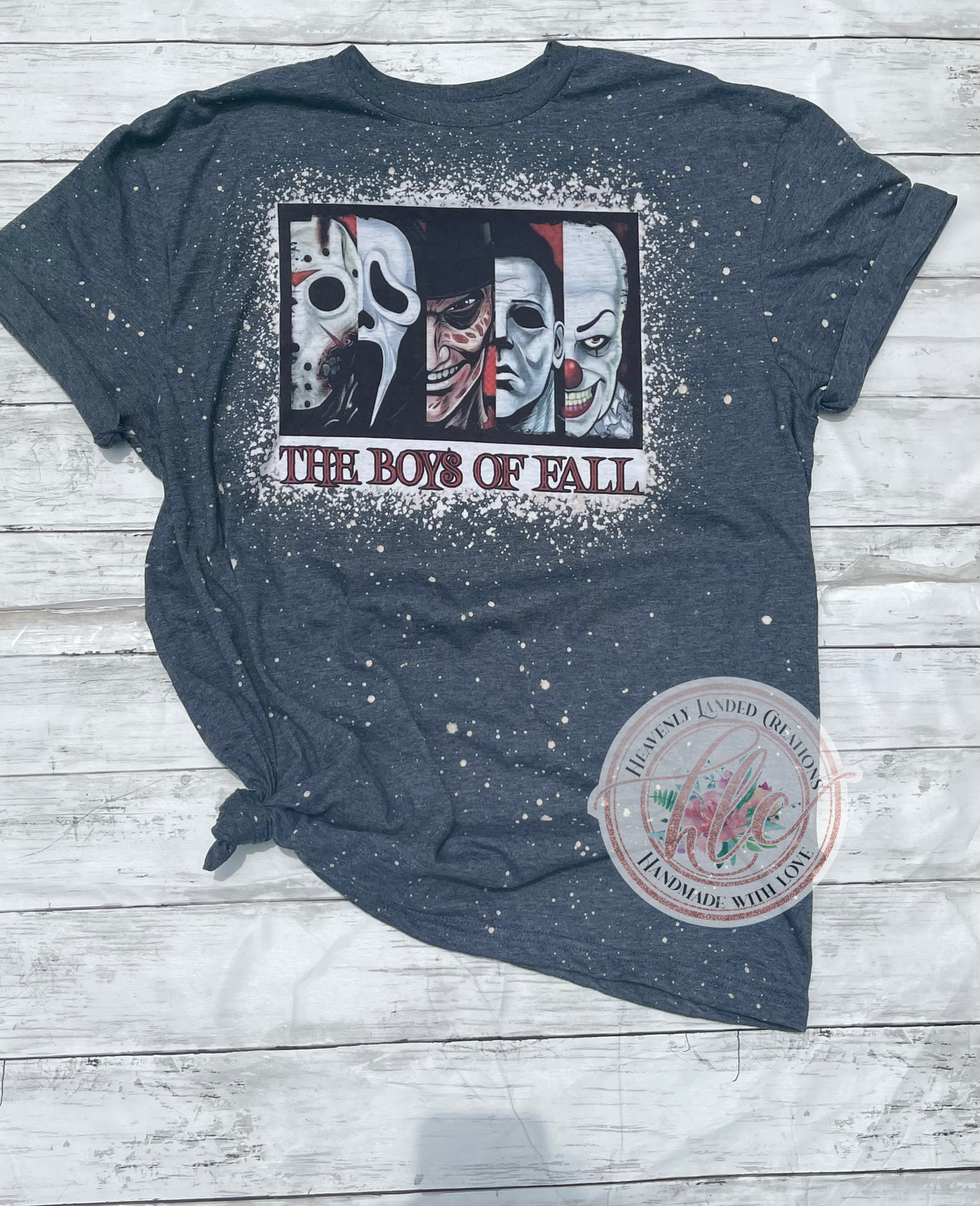 Bleached Tee Halloween Boys Of Fall