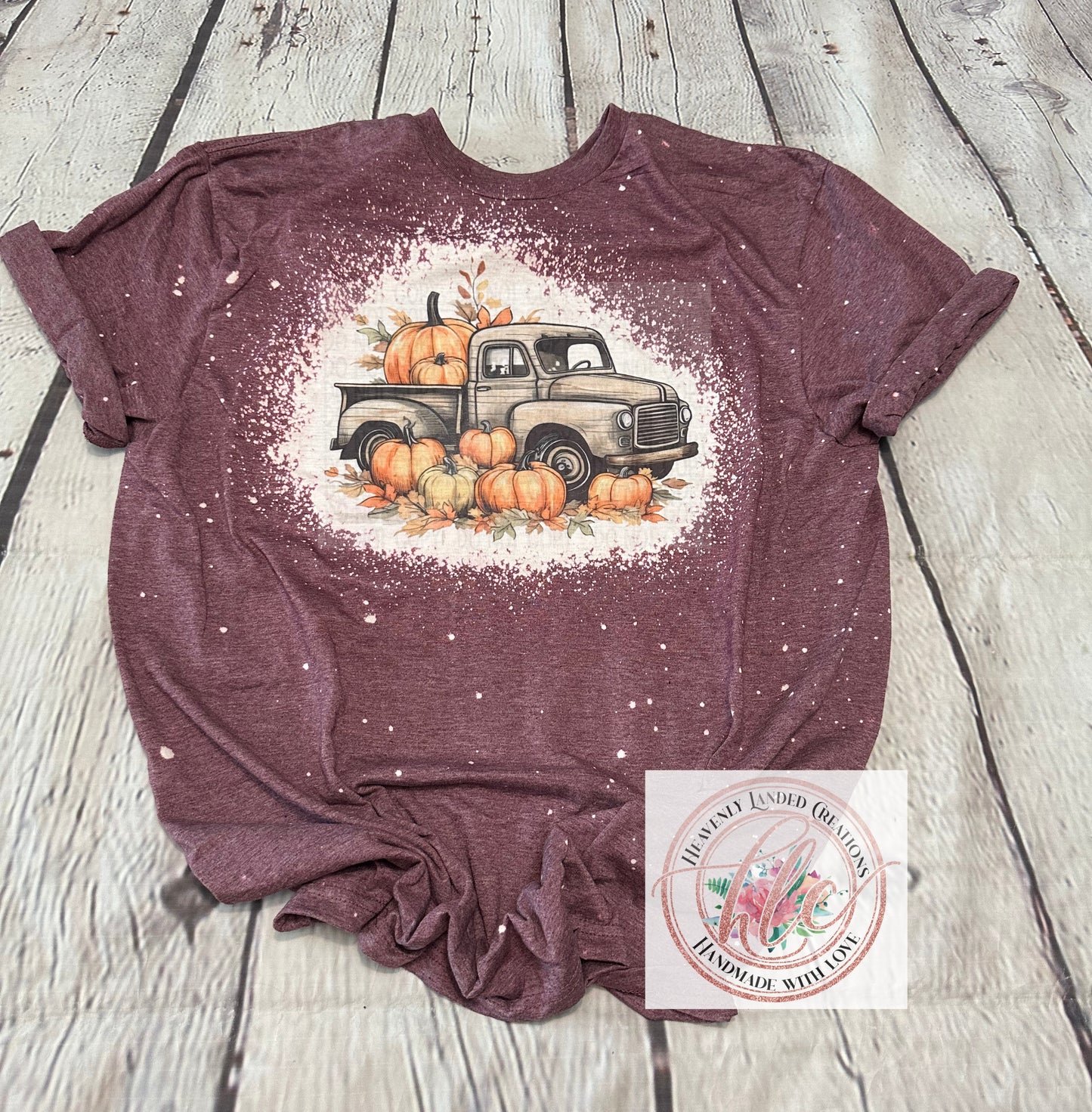 Bleached Tee Fall Truck