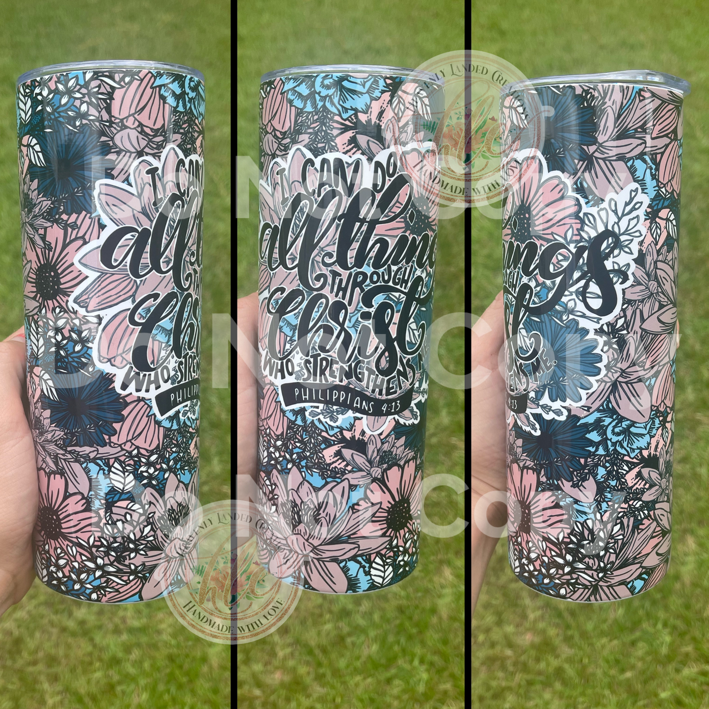 Sublimation Tumbler I Can do all things through christ