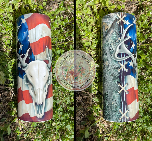 Sublimation Tumbler Hunting Flag