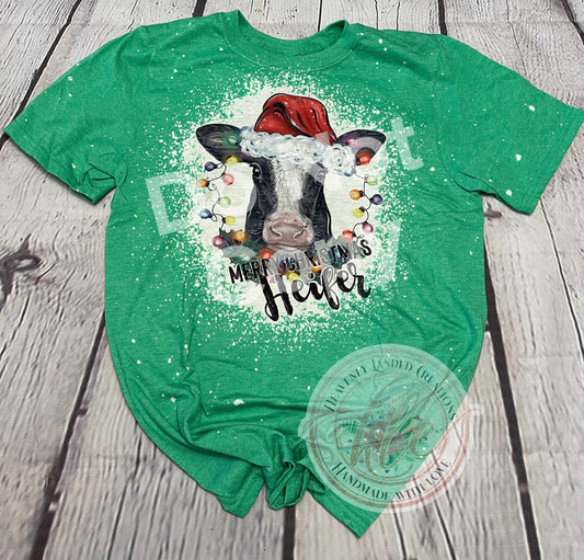 Bleached Tee Merry Heifer
