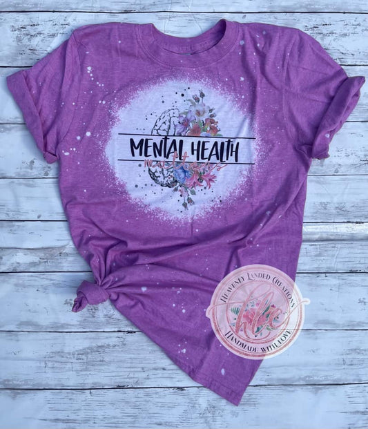 Bleached Tee Mental Health Matters