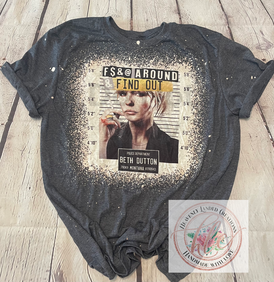 Bleached Tee F**K Around
