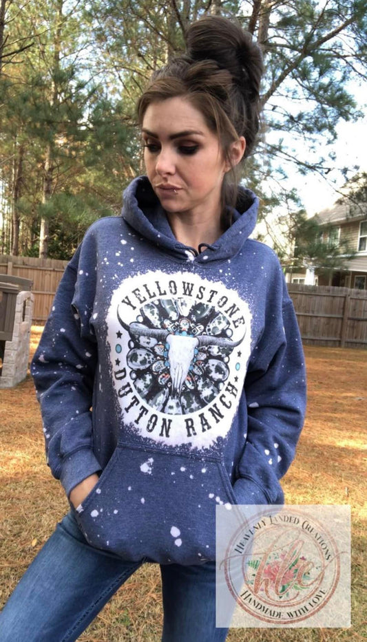 Bleached Hoodie Y-Stone