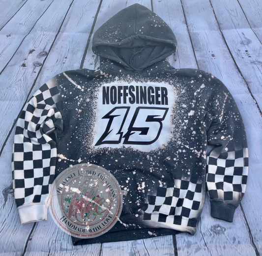 Bleached Hoodie Racing