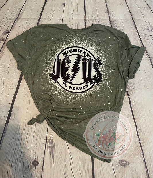 Bleached Tee Highway to Jesus